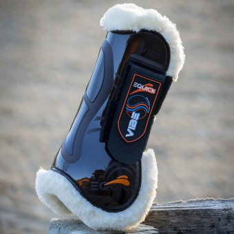 Senebelegg Vibe Velcro Fluffy Svart