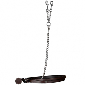 Kjedeglimskskaft Lær WC Brun