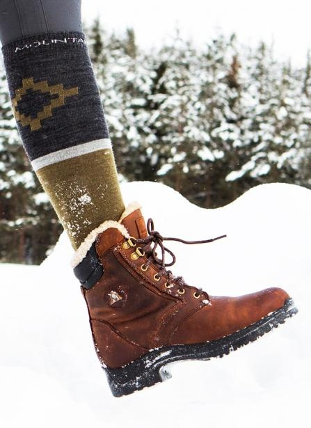 Vinterridesko Snowy River Lace Brun