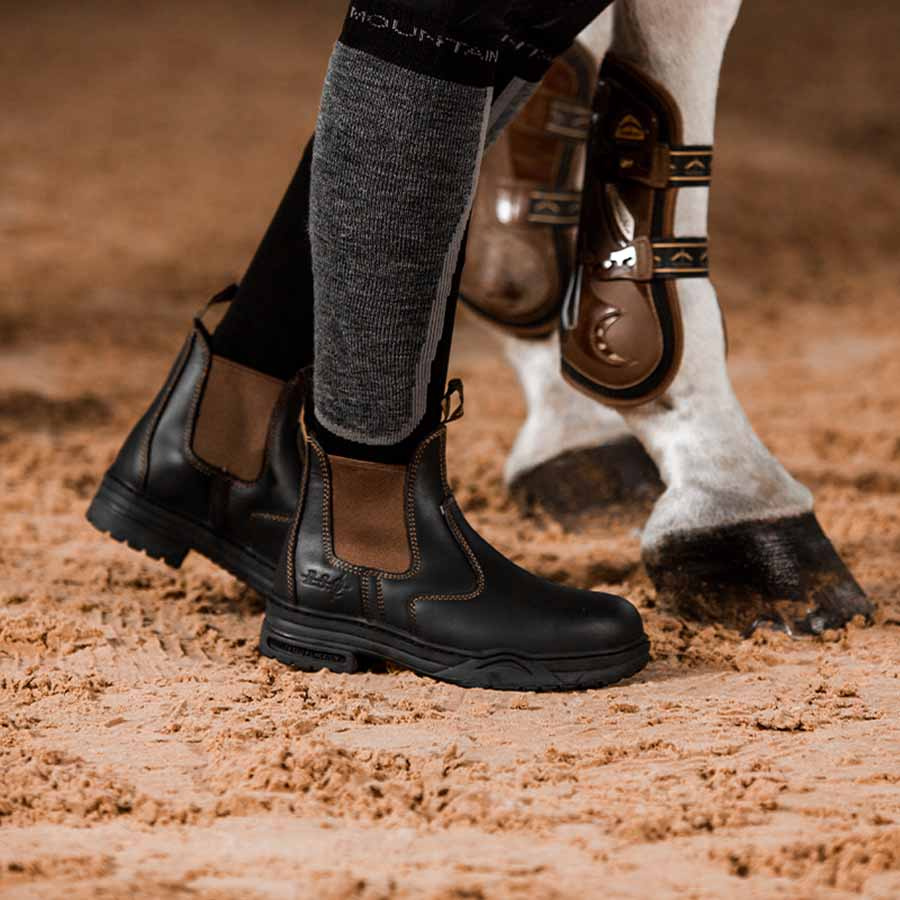Jodhpurs Protective Ståltå Svart/Brun