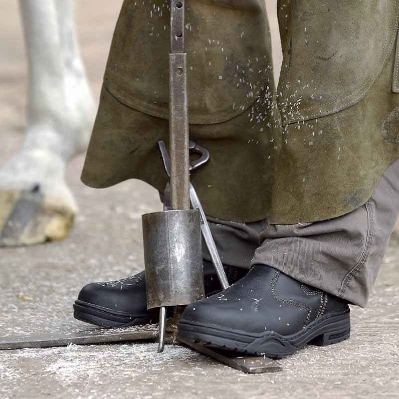 Jodhpurs Protective Ståltå Svart/Brun