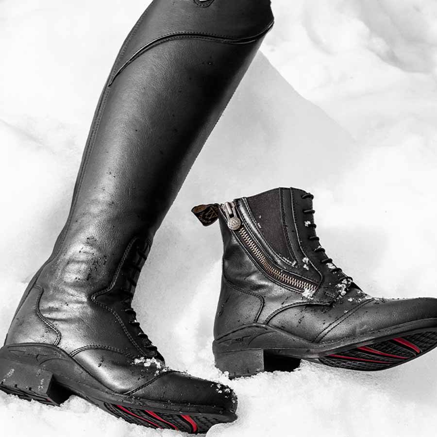 Vinterridesko Veganza Winter Side Zip Paddock Svart