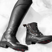 Vinterridesko Veganza Winter Side Zip Paddock Svart Vinterridesko Veganza Winter Side Zip Paddock Svart