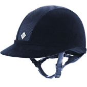 Ridehjelm SP8 Plus Semsket skinn Marineblå Ridehjelm SP8 Plus Semsket skinn Marineblå