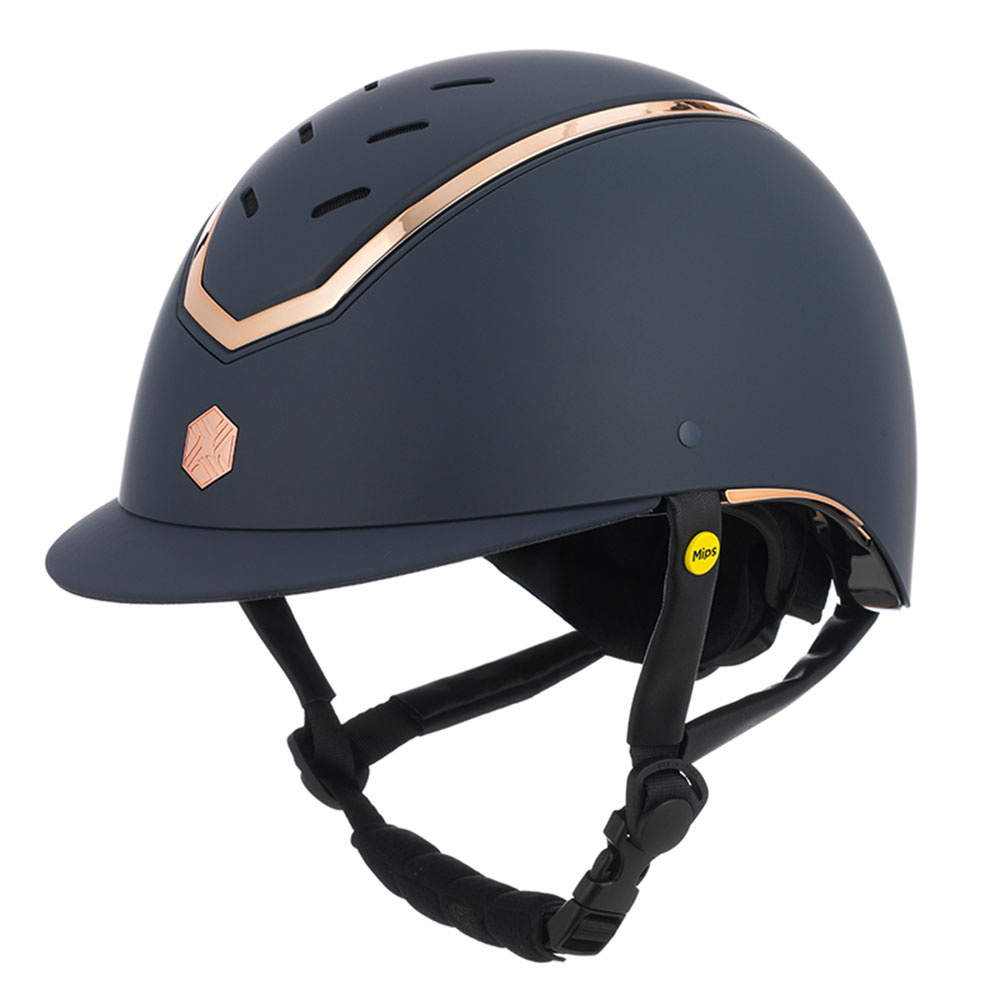 Ridehjelm MIPS Kylo Matte Marineblå/Roségull