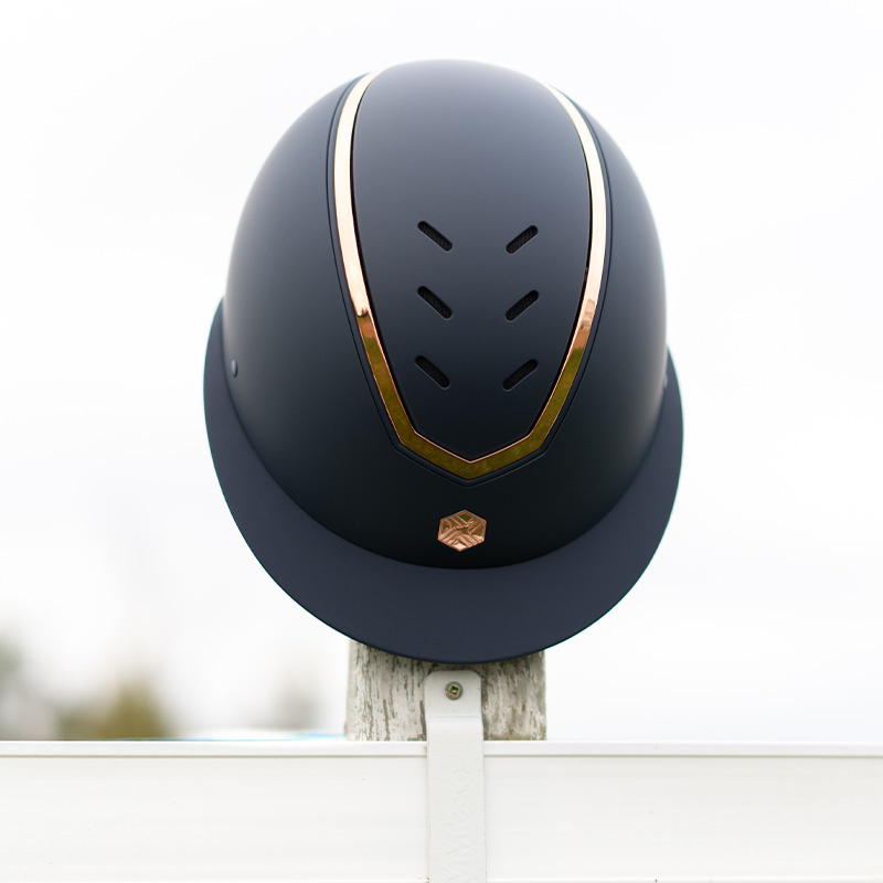 Ridehjelm MIPS Kylo Matte Wide Peak Marineblå/Roségull