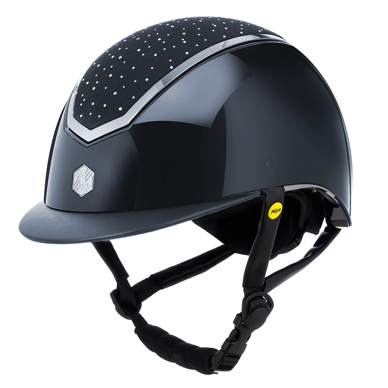 Ridehjelm MIPS Kylo Gloss Crystal Marineblå/Sølv