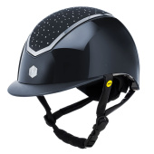Ridehjelm MIPS Kylo Gloss Crystal Marineblå/Sølv Ridehjelm MIPS Kylo Gloss Crystal Marineblå/Sølv