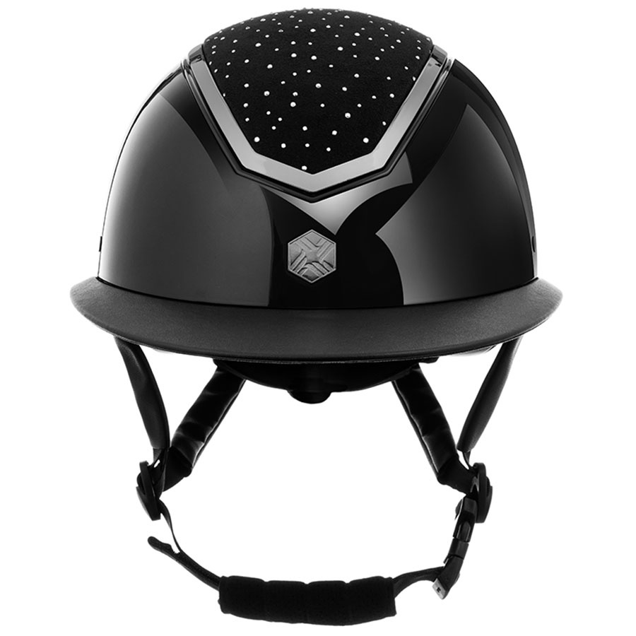 Ridehjelm MIPS Kylo Gloss Wide Peak Crystal Svart/Chrome