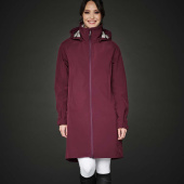 Ridekåpe Stella Softshell Parka Burgundy Ridekåpe Stella Softshell Parka Burgundy