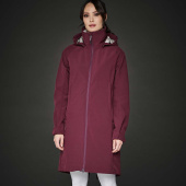 Ridekåpe Stella Softshell Parka Burgundy Ridekåpe Stella Softshell Parka Burgundy