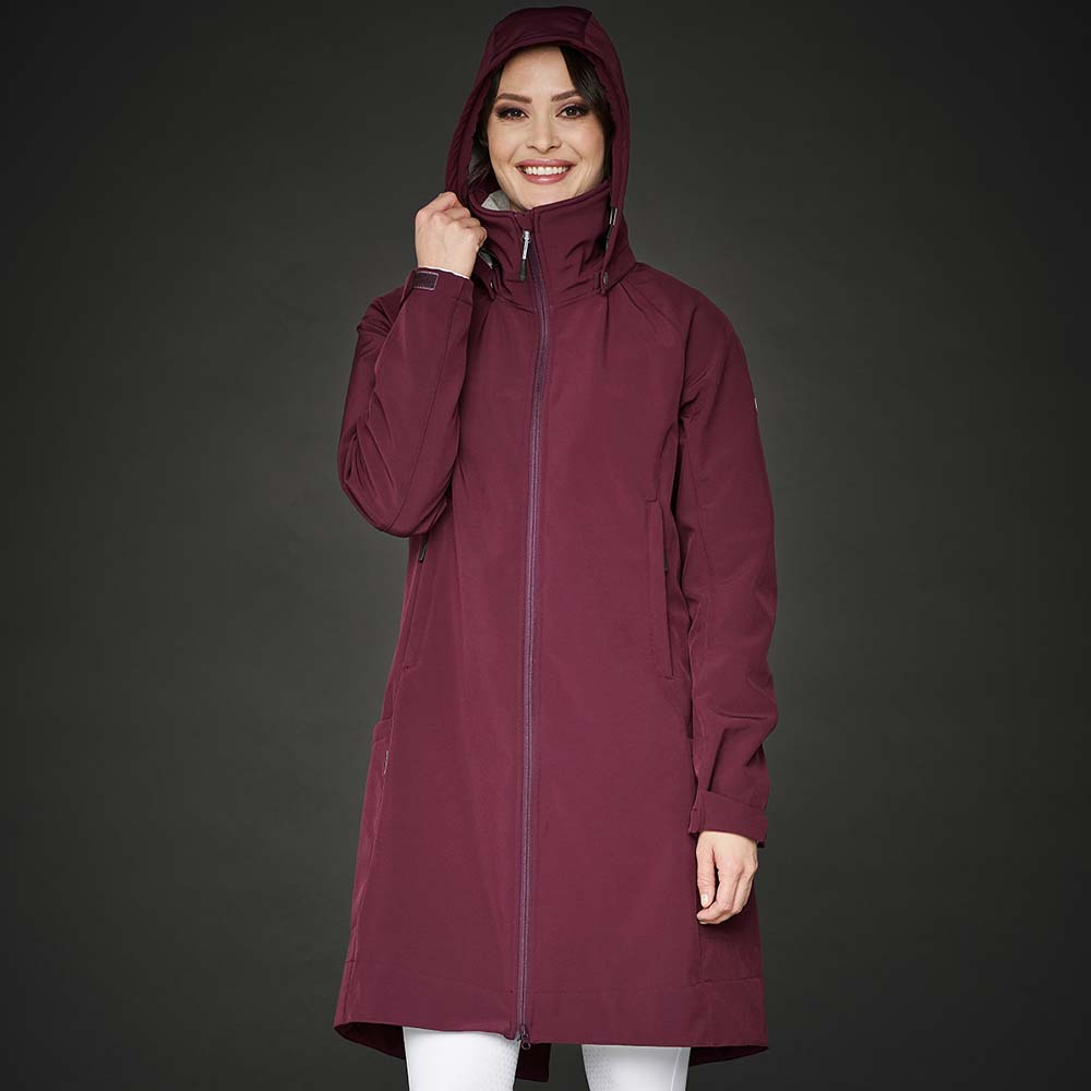 Ridekåpe Stella Softshell Parka Burgundy