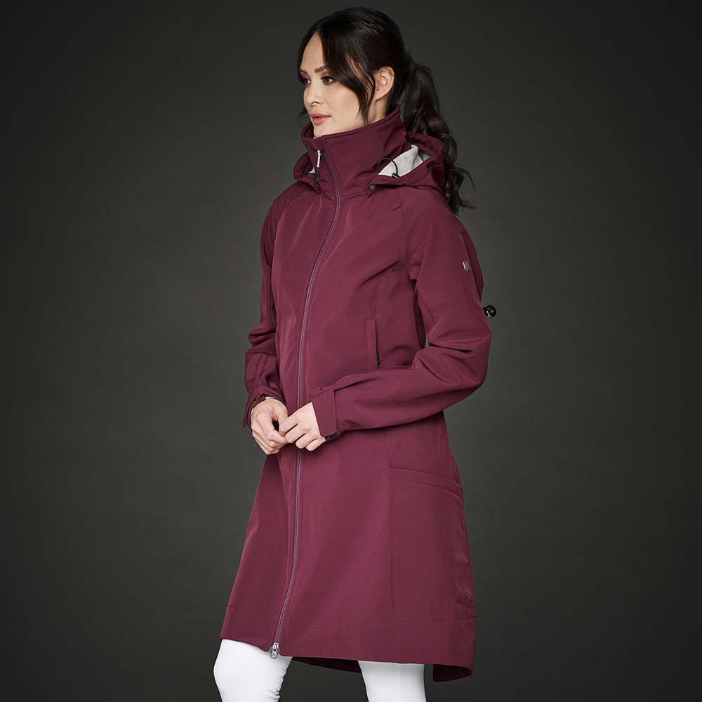 Ridekåpe Stella Softshell Parka Burgundy
