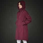 Ridekåpe Stella Softshell Parka Burgundy Ridekåpe Stella Softshell Parka Burgundy