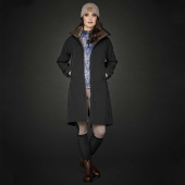 Ridekåpe Stella Softshell Parka Svart Ridekåpe Stella Softshell Parka Svart