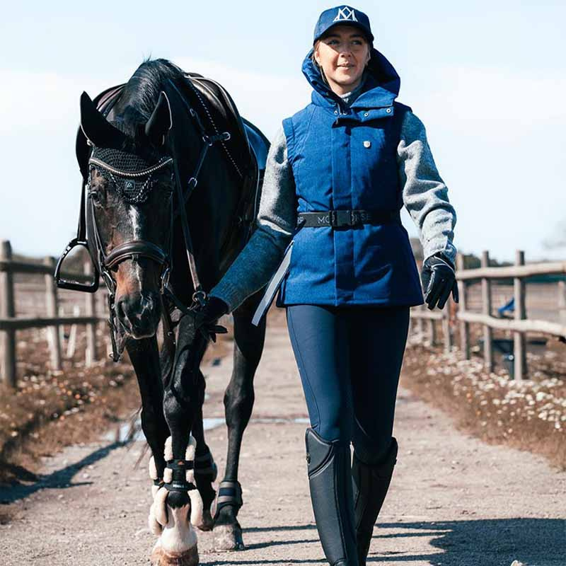 Ridevest Felicia Marineblå