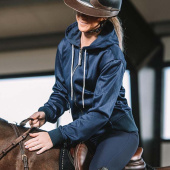 Hettegenser Starla Zip Marineblå Hettegenser Starla Zip Marineblå