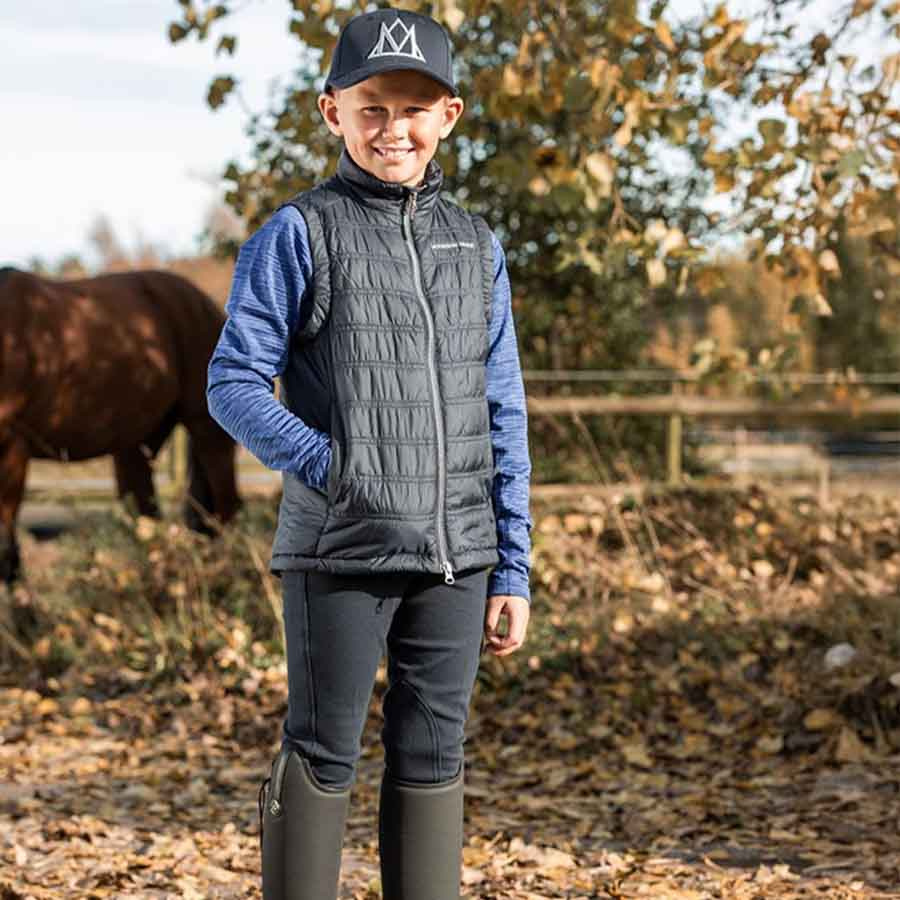 Ridebukse Barn/Junior Kidd Knee Grip Marineblå