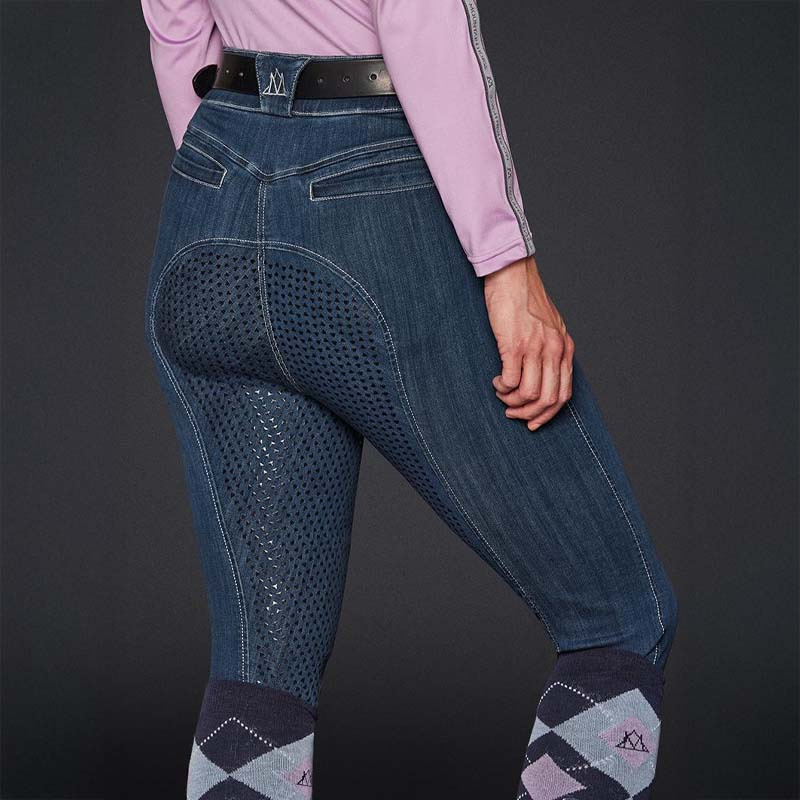 Ridebukse Dream Denim Full Seat Blå