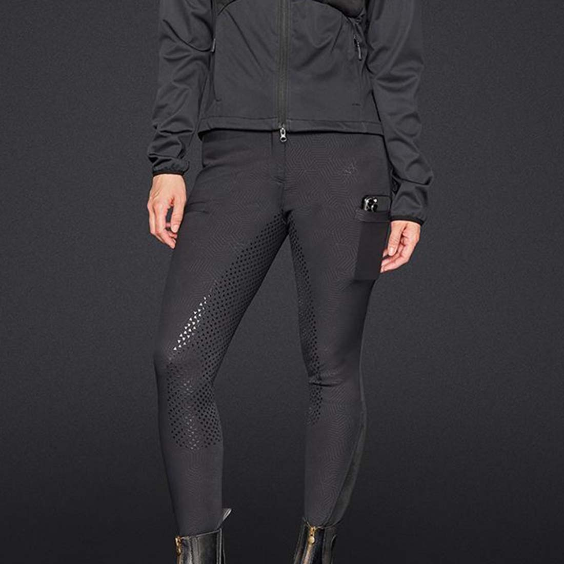Ridebukse Kate Full Seat Svart