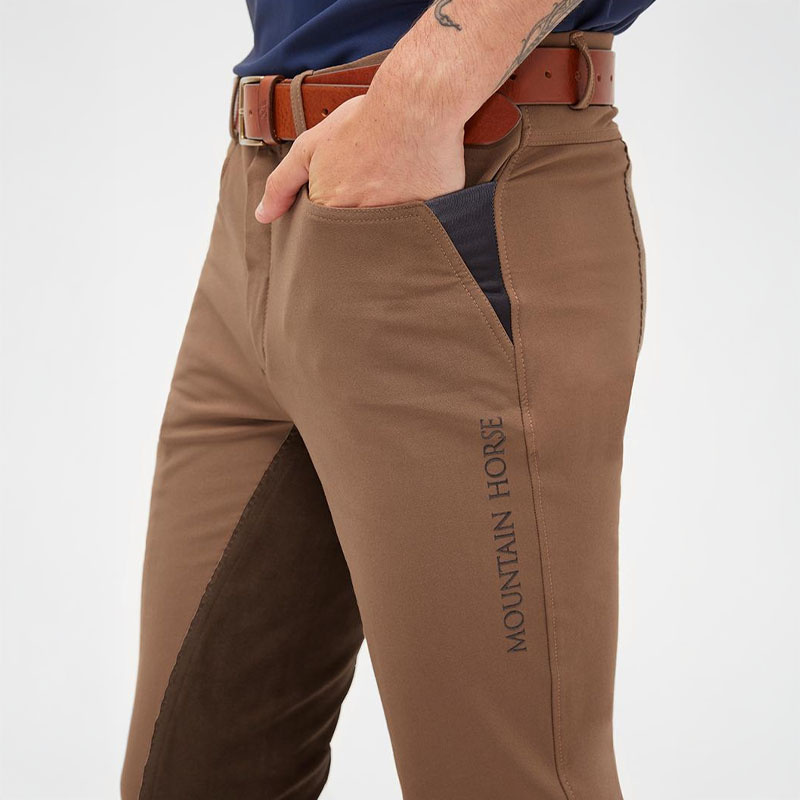 Ridebukse Herre Baldur Jodhpurs Full Grip Taupe