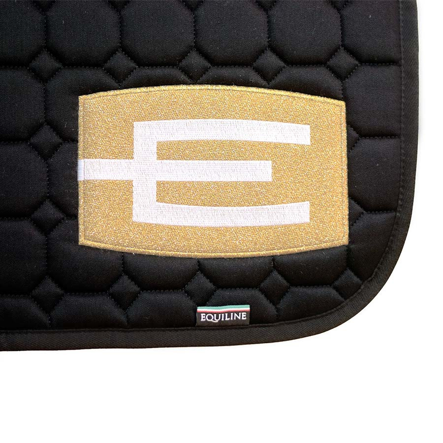 Sjabrak E-Logo Svart Gull/Hvit