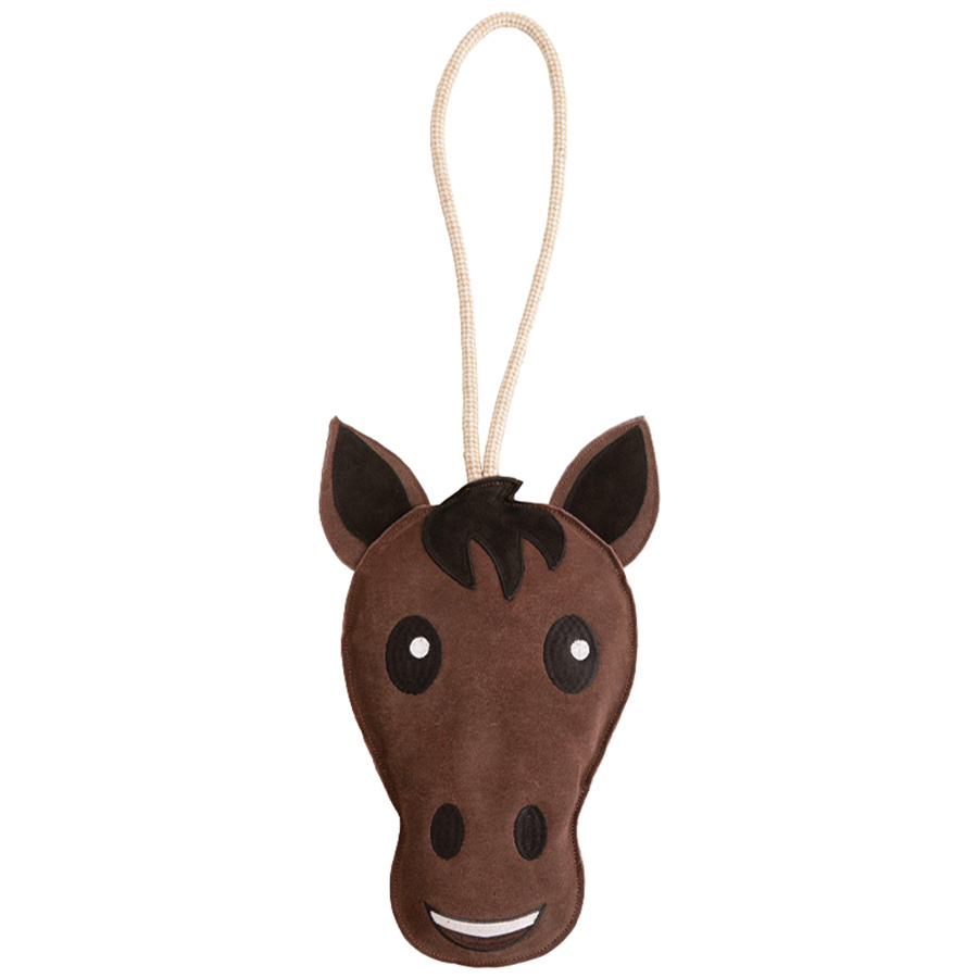 Hesteleke Equimojis The Happy One Mørk brun