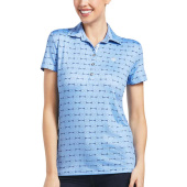 Poloskjorte Motif Full Cheek Print Blå Poloskjorte Motif Full Cheek Print Blå