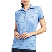 Poloskjorte Motif Full Cheek Print Blå Poloskjorte Motif Full Cheek Print Blå