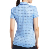 Poloskjorte Motif Full Cheek Print Blå Poloskjorte Motif Full Cheek Print Blå