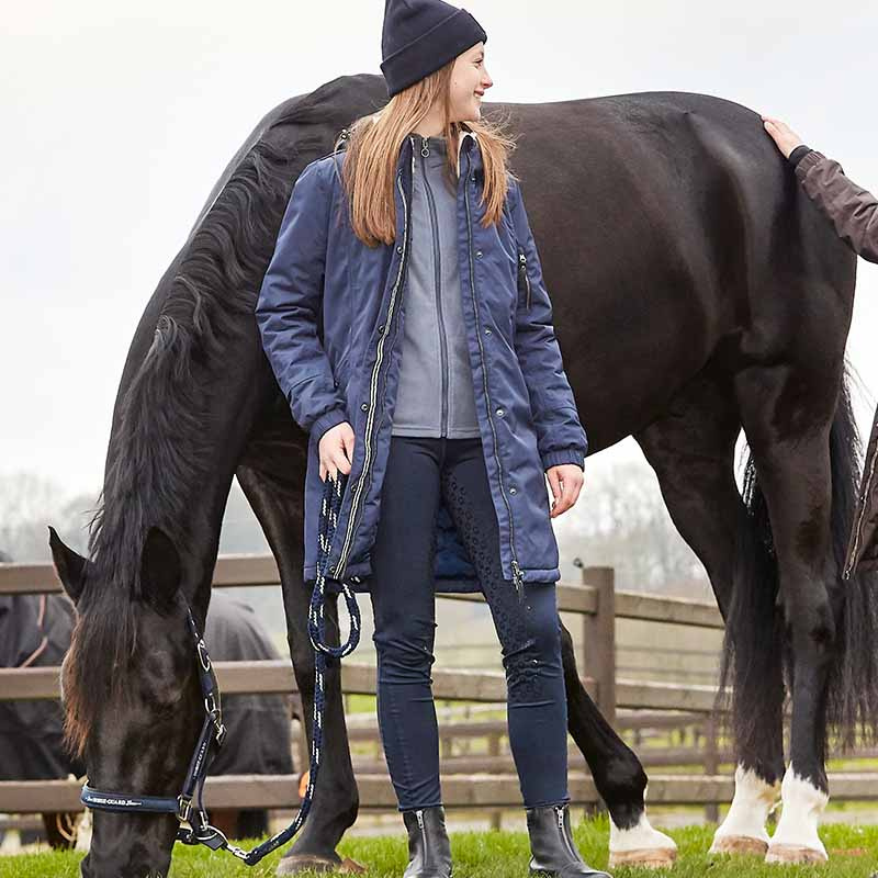 Rideparkas Jenna Marineblå