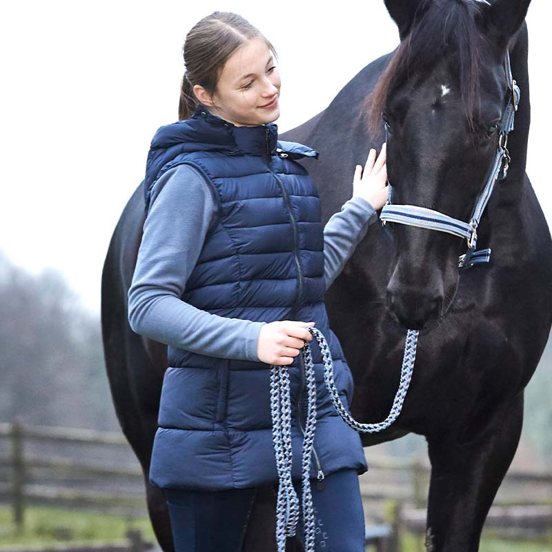 Lang ridevest Jill Marineblå