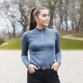 Funksjonstrøye Jemma 1/2 Zip Lysegrå Funksjonstrøye Jemma 1/2 Zip Lysegrå