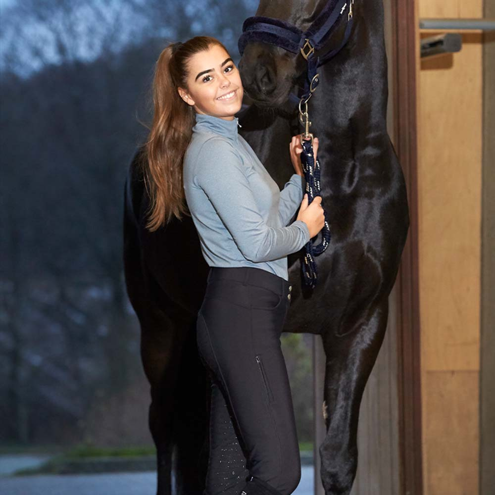 Vinterridbukse Janet Helskinn Softshell Svart