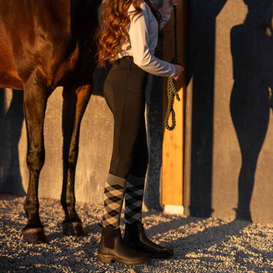 Vinterridetights Selena Helskinn Svart