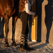 Vinterridetights Selena Helskinn Svart Vinterridetights Selena Helskinn Svart