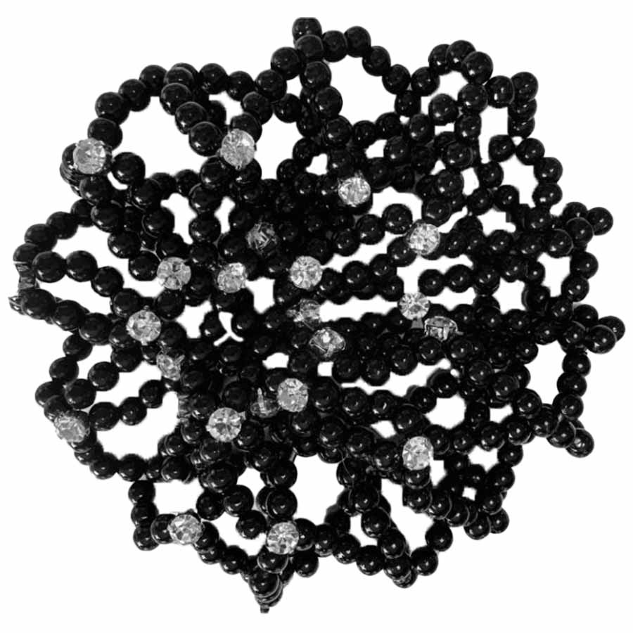 Hårnett Saga Pearls Svart