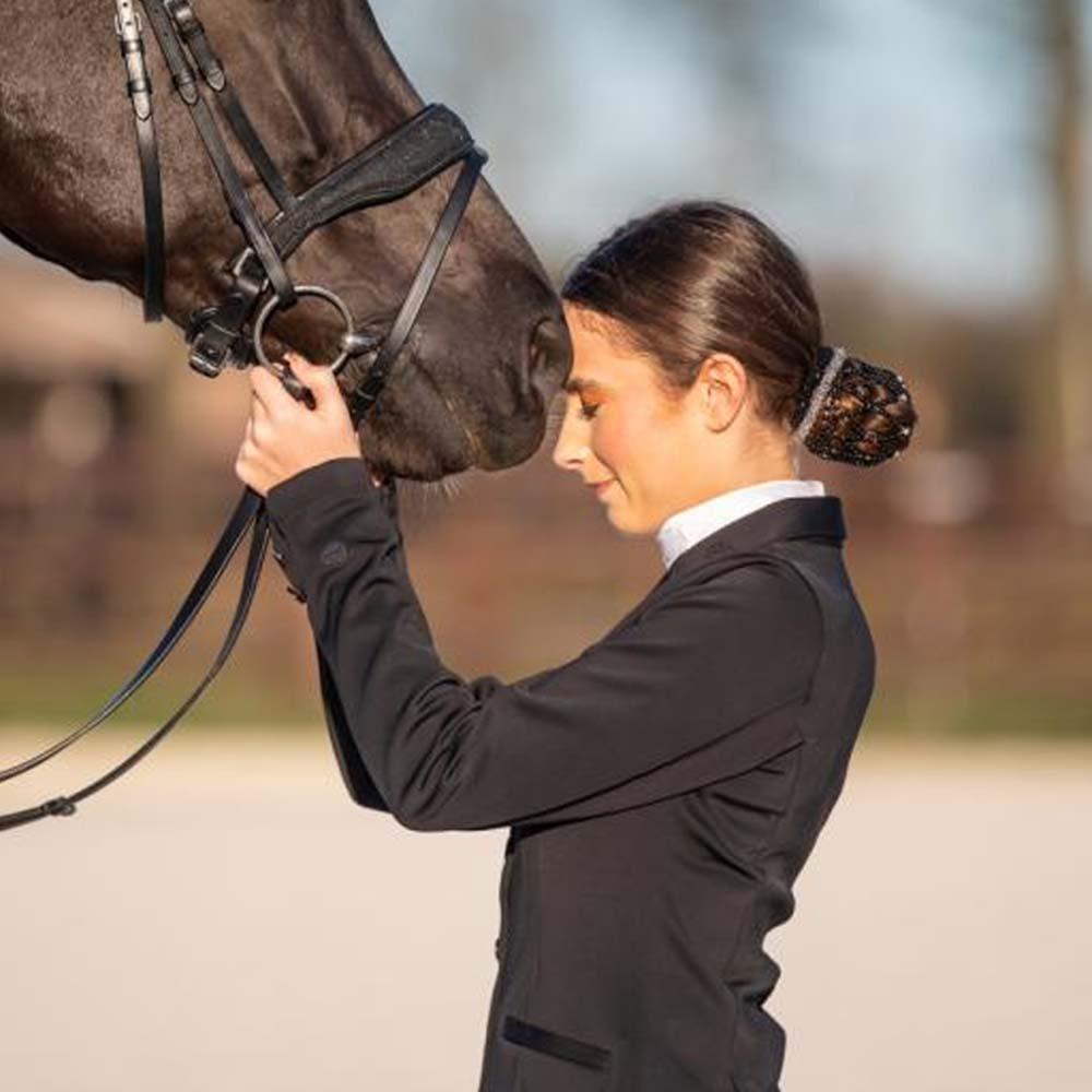 Hårnett Saga Pearls Svart