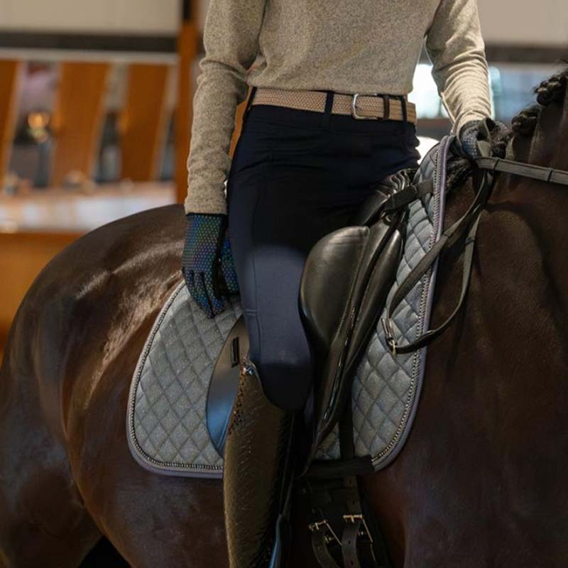 Ridehansker Saline Reflective Svart