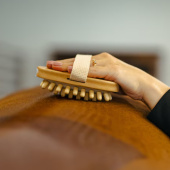 Massasjebørste Treknopper Brun Massasjebørste Treknopper Brun