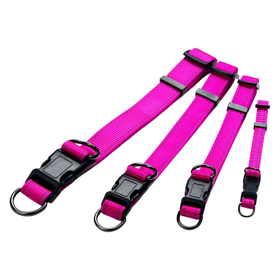Hundehalsbånd Iris Nylon Rosa