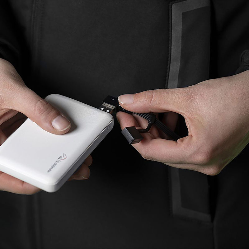 Ridekåpe Elegant med Varmetråder og Powerbank Svart