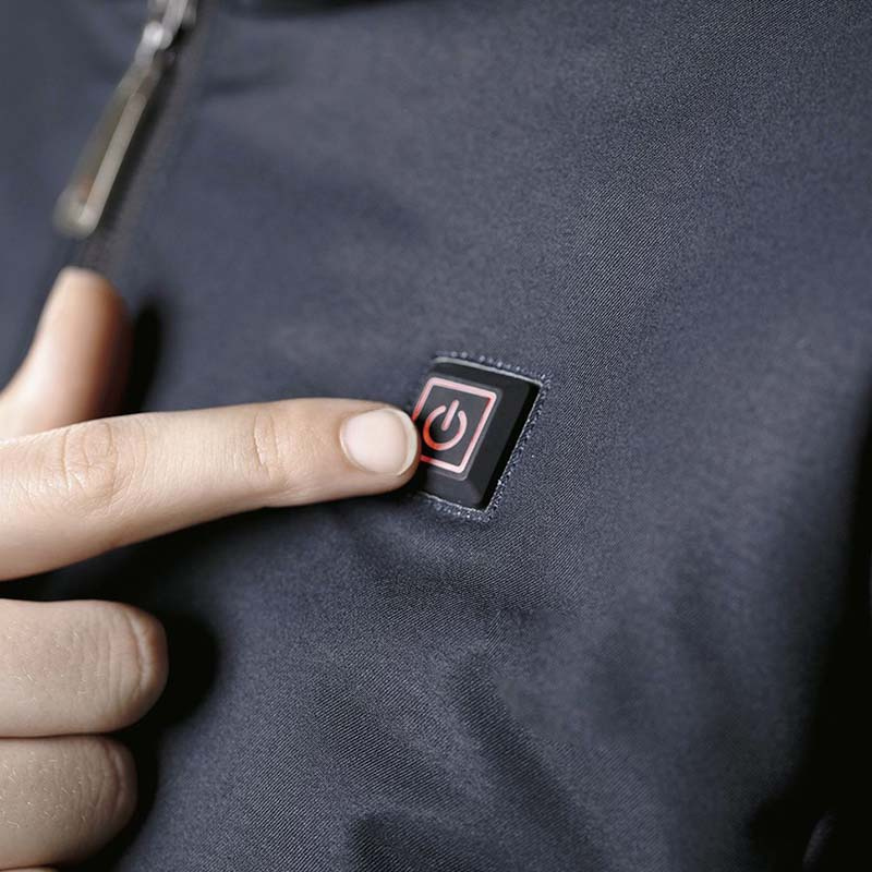 Ridekåpe Elegant med Varmetråder og Powerbank Marineblå