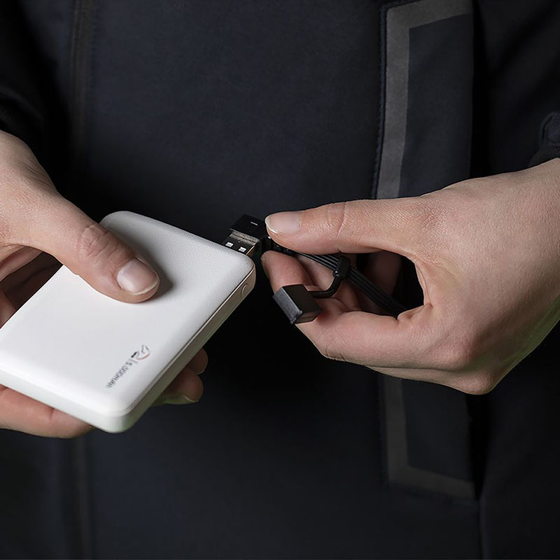 Ridekåpe Elegant med Varmetråder og Powerbank Marineblå