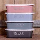 Multibox med Lokk 3L Rosa Multibox med Lokk 3L Rosa