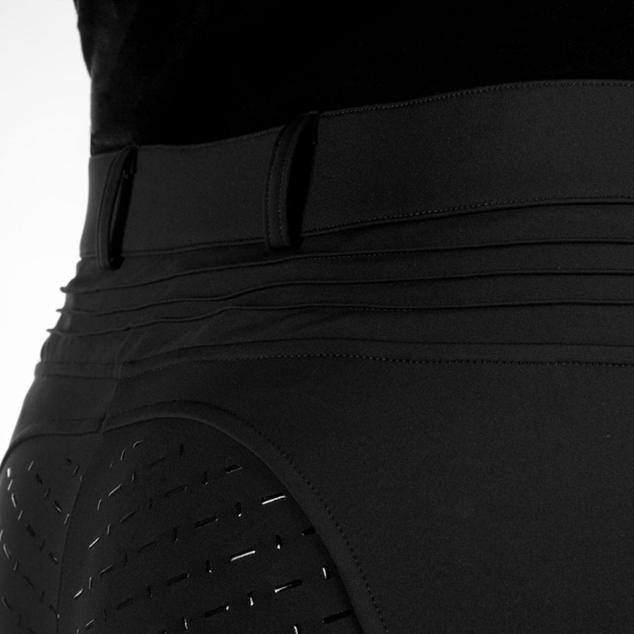 Varmeridebukse Comfort Full Grip Svart