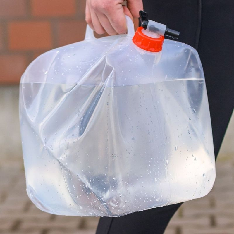 Vannkanne Foldable 10L Transparent