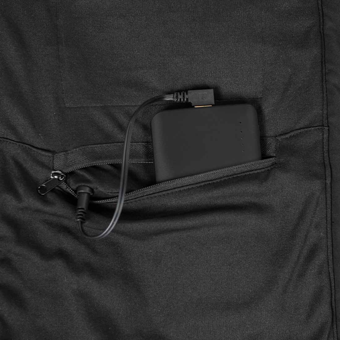 Puffervest Katla med Varme Svart