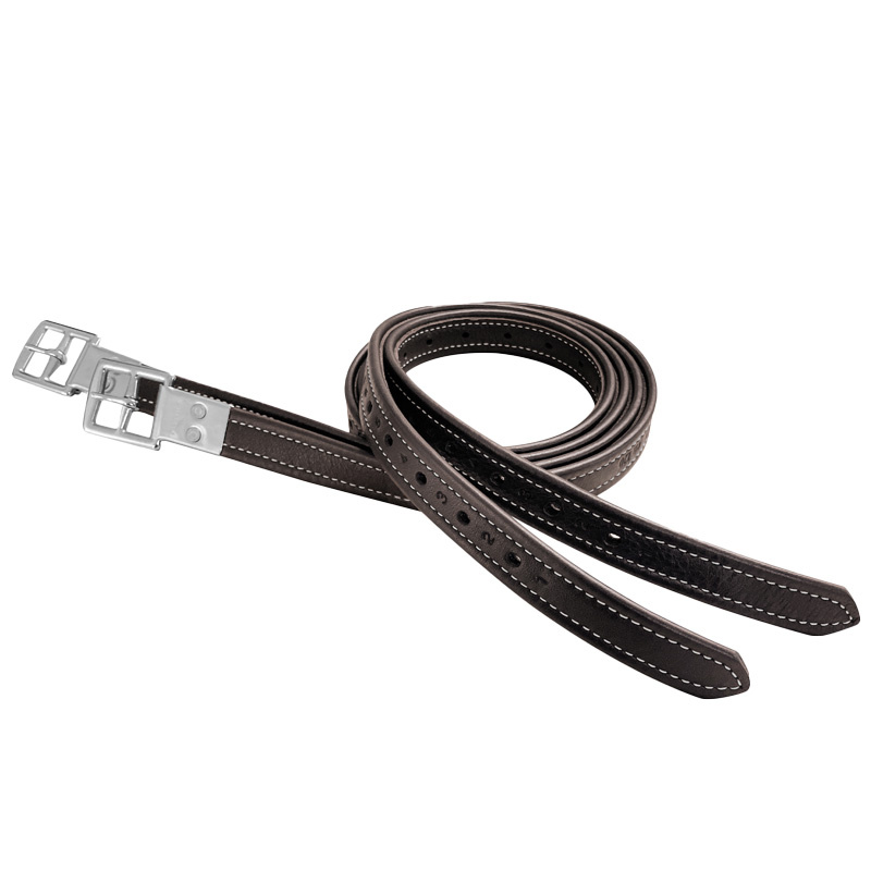 Stigbøylereimer uten stretch Brun