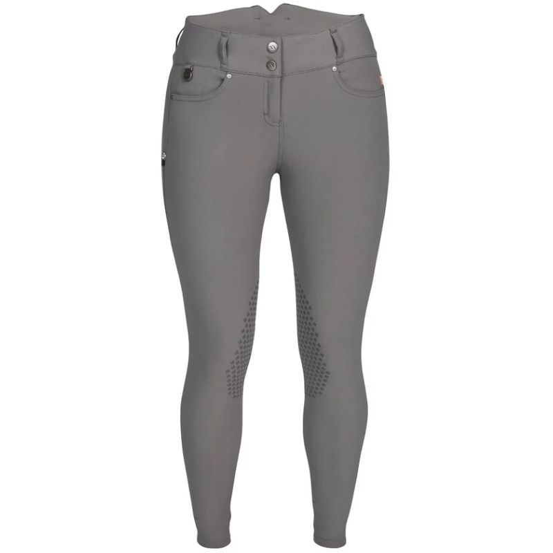 Ridebukse Julia Knee Grip Grå